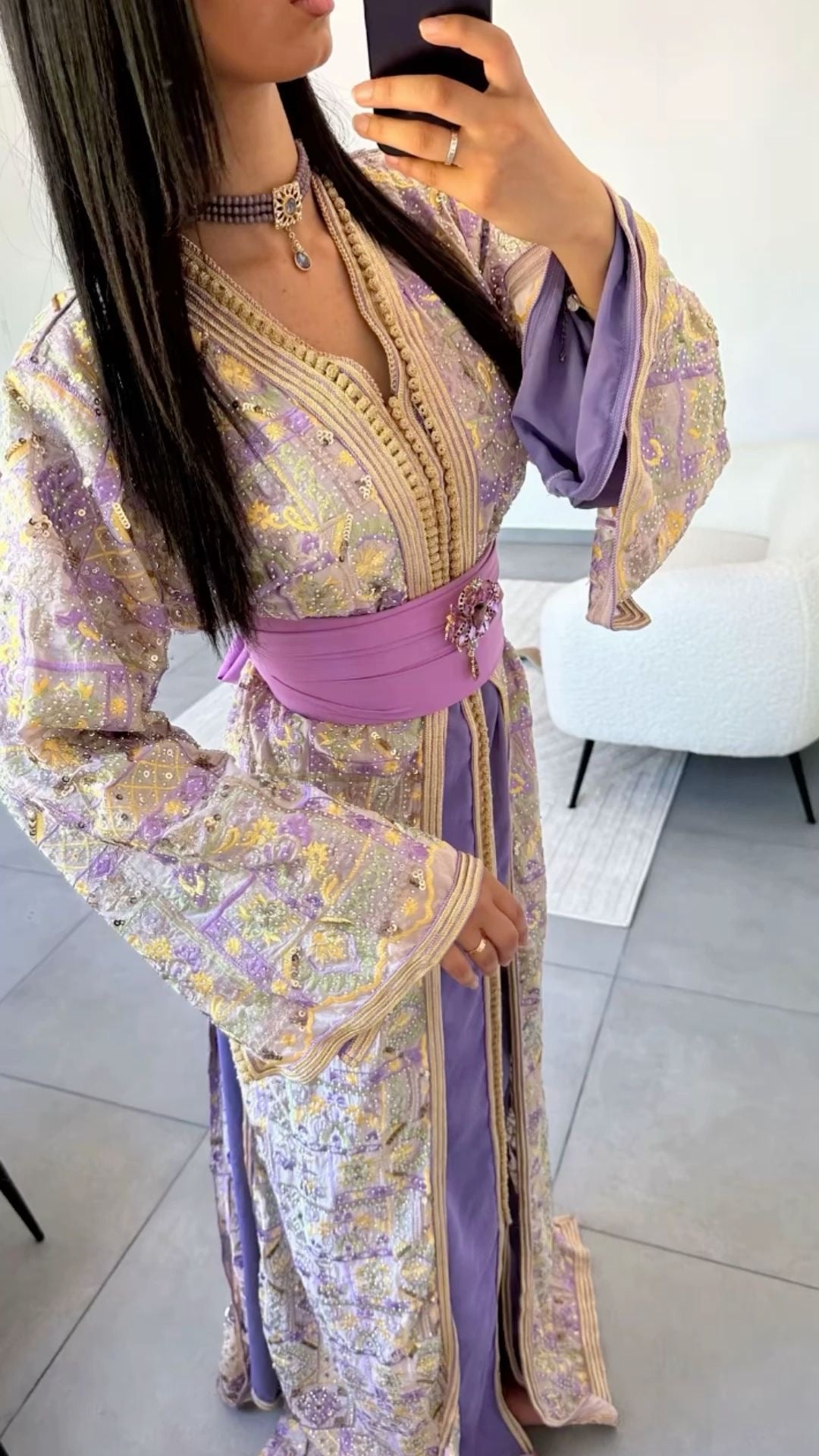 Caftan lavande