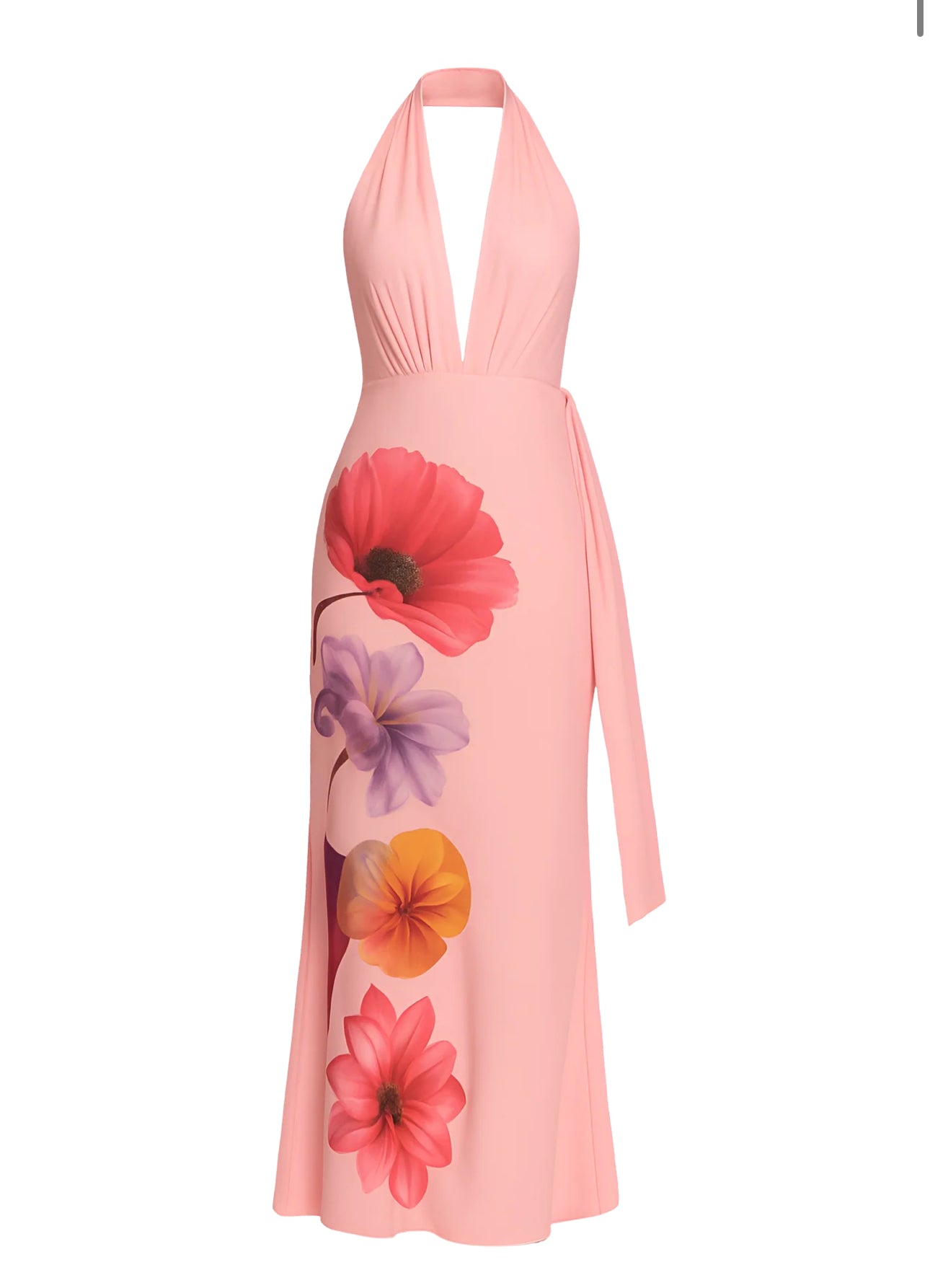 Robe fleuris rose