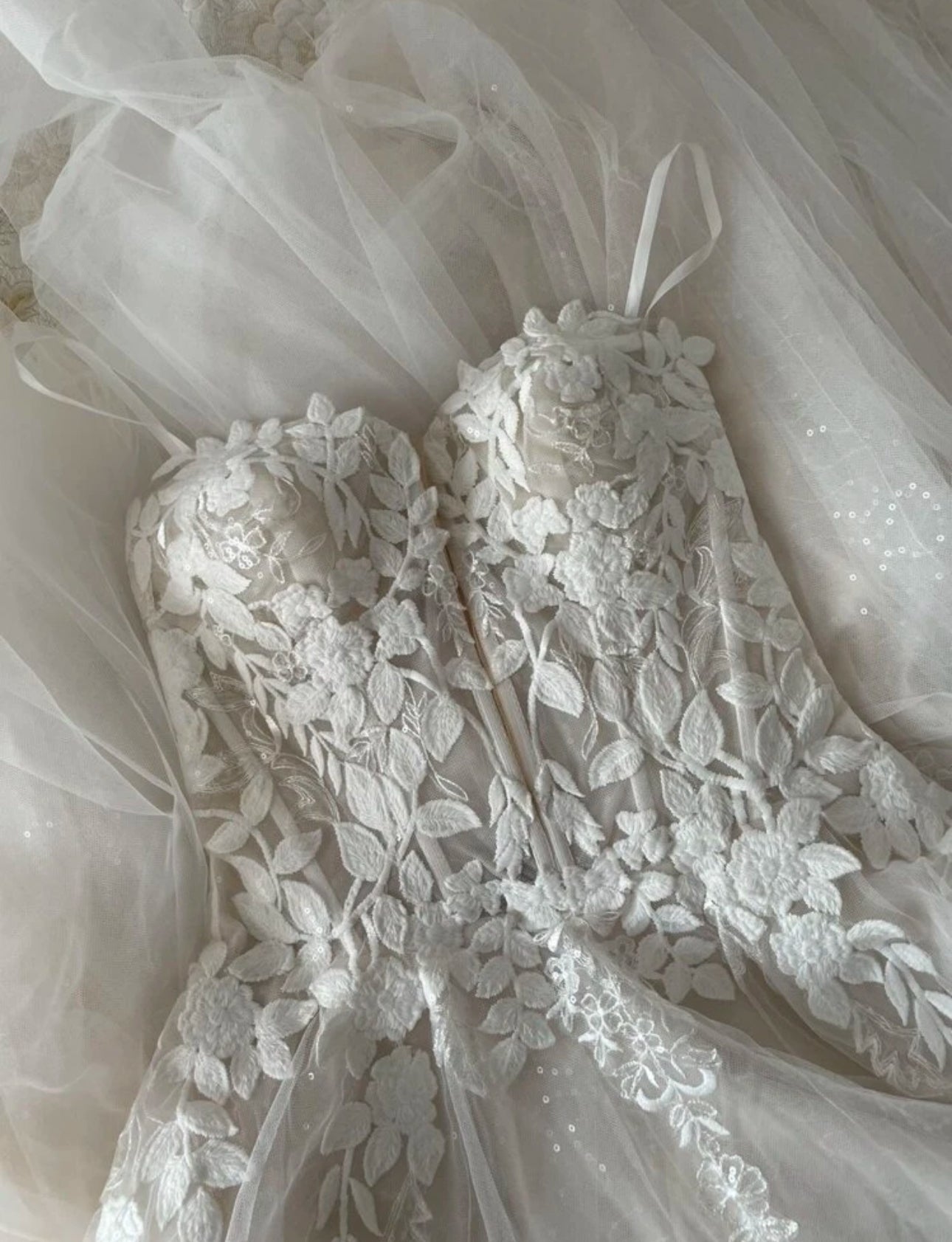 Robe de mariée princesse bustier cœur